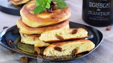 оладьи с изюмом