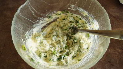 оладьи с кукурузой и горошком