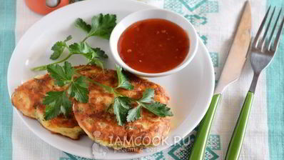 оладьи с сыром и зеленью