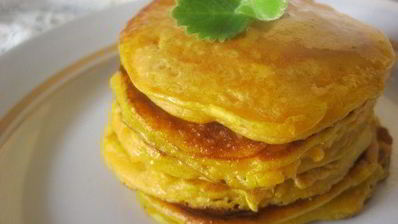 пряные тыквенные оладьи на молоке