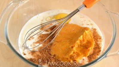 тыквенные оладьи с яблоками