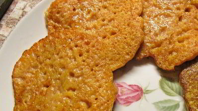 тыквенные оладьи с яблоком