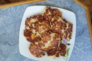 Яблочные оладьи на манной каше