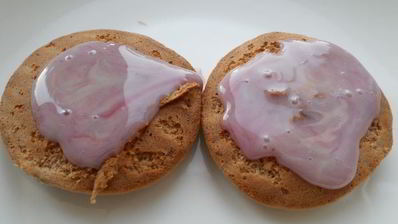 бисквитное печенье с джемом и сгущенкой