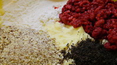 малиновое печенье с маком