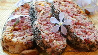 малиновое печенье с маком