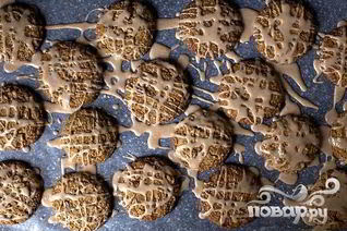 Овсяное печенье с глазурью