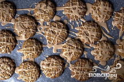 Овсяное печенье с глазурью