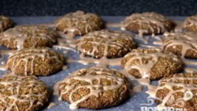 овсяное печенье с глазурью