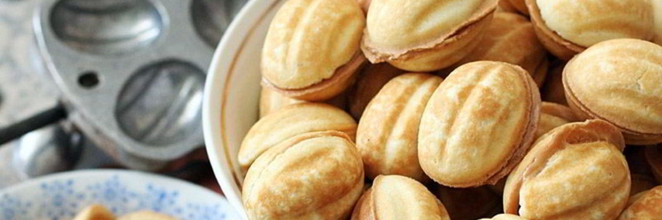 Печенье Орешки со сгущенкой