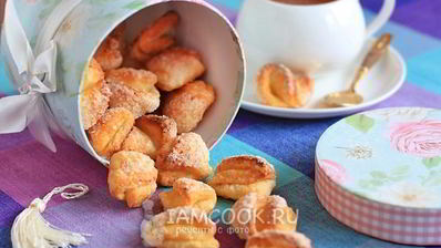 печенье ушки из творога