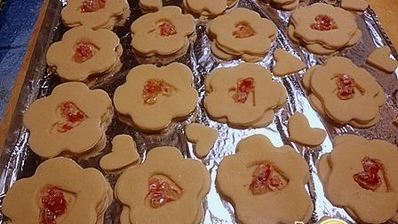 печенье валентинки