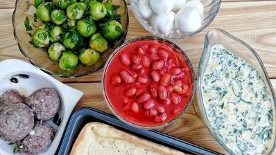 киш с фаршем и овощами в ароматной заливке