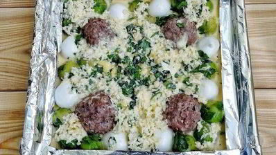 киш с фаршем и овощами в ароматной заливке