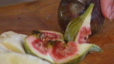 легкий пирог с бананами и инжиром