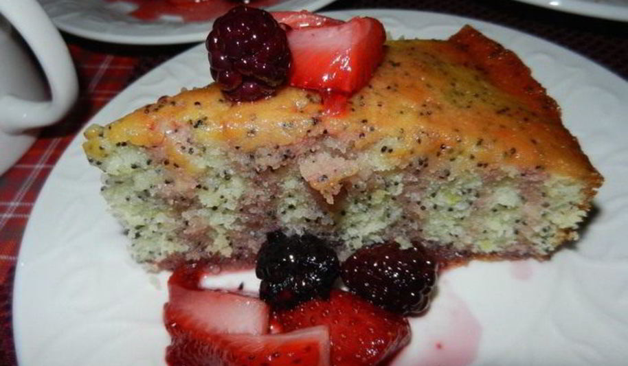 Рецепт лимонного пирога с маком