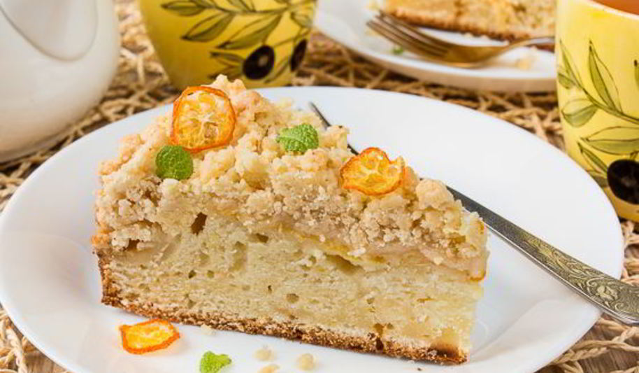 Рецепт лимонного пирога со штрейзелем