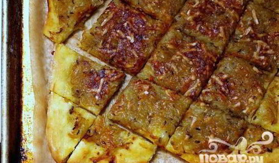 Рецепт лукового пирога с горчицей и фенхелем