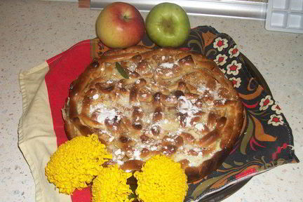 Медовый пирог Райское яблочко