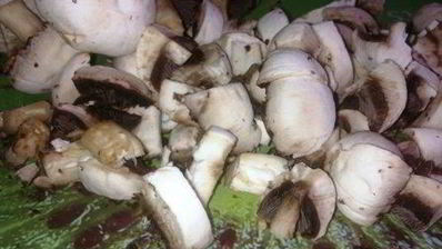 пирог наливной с грибами и капустой