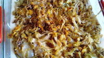 пирог наливной с грибами и капустой