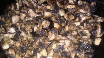 пирог наливной с грибами и капустой