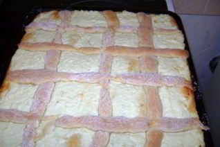 Пирог с творогомСеточка