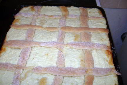 Пирог с творогомСеточка