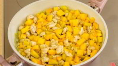 пирог с тыквой и курицей