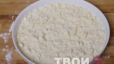 пирог с ягодами и творогом