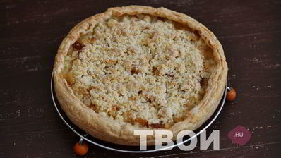 слоеный яблочный пирог