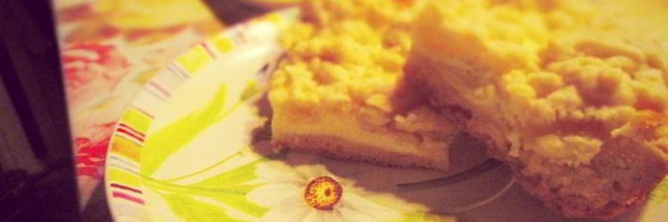 Тертый творожный пирог