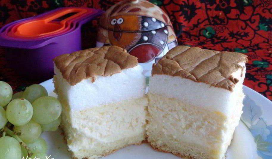 Рецепт творожного пирога с противня