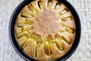 Тыквенный пирог с яблоками