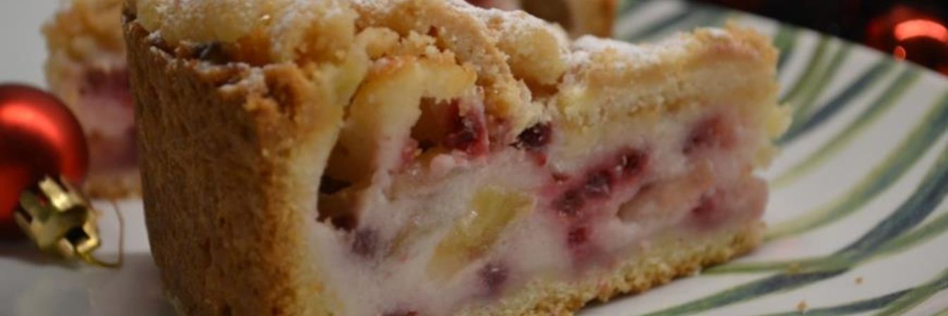 Яблочный пирог со штрейзелем