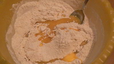 пирожки из муки с фаршем и творожным сыром