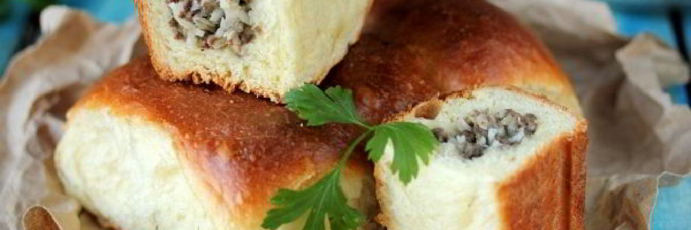 Пирожки печеные с легким и рисом
