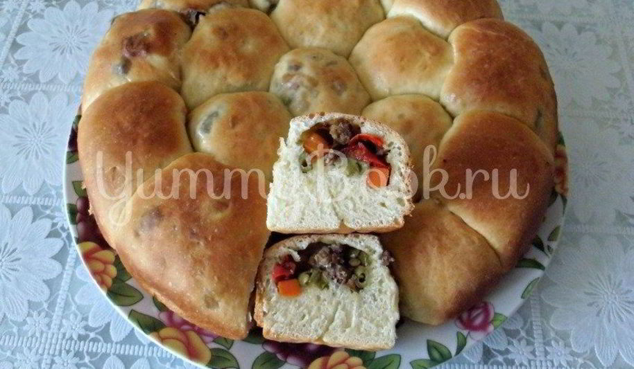 Рецепт пирожков с фаршем и овощами