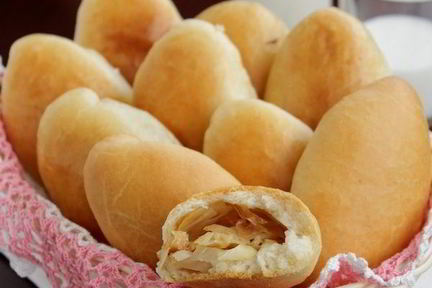 Пирожки с капустой постные