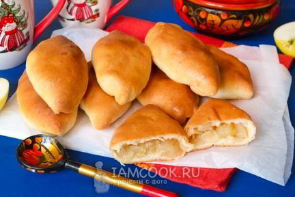 Постные пирожки с яблоками
