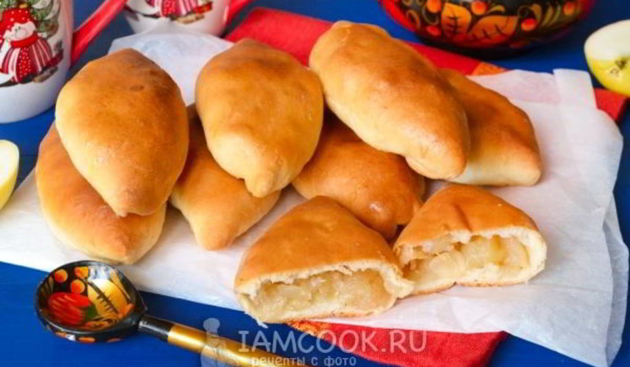 Рецепт постных пирожков с яблоками