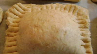 творожно-сырные пирожки со шпинатом