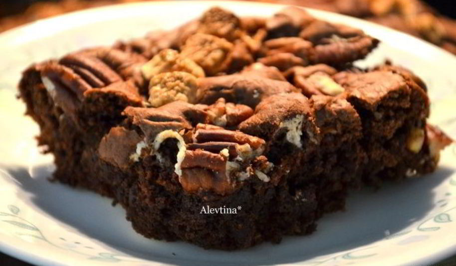 Рецепт брауни с пекан и маршмэллоу