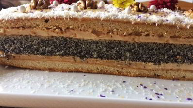 пирожные маковые с кофейным кремом