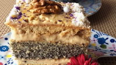 пирожные маковые с кофейным кремом