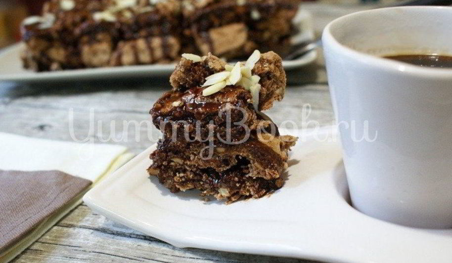 Рецепт пирожных шоколадное безе с орехами