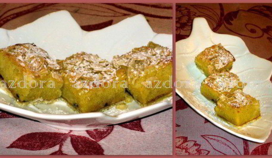 Рецепт пирожных со сливой и миндалем