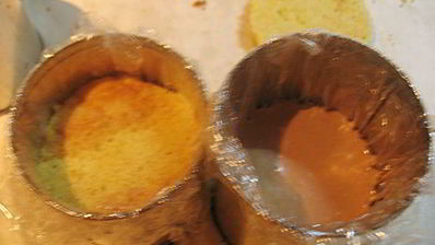 тыквенно-шоколадные пирожные