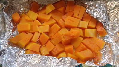 тыквенные пирожные с миндалем и соленой карамелью