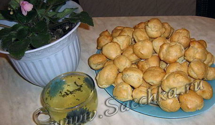Рецепт заварных пирожных с сырным кремом